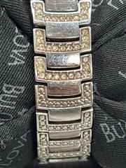 USED BULOVA Lady's Wristwatch 96L170 SCRATCHES ON CRYSTAL